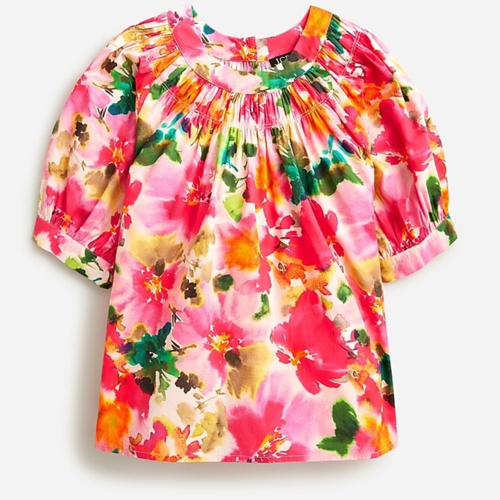 Floral women Shirt - Pink and Green